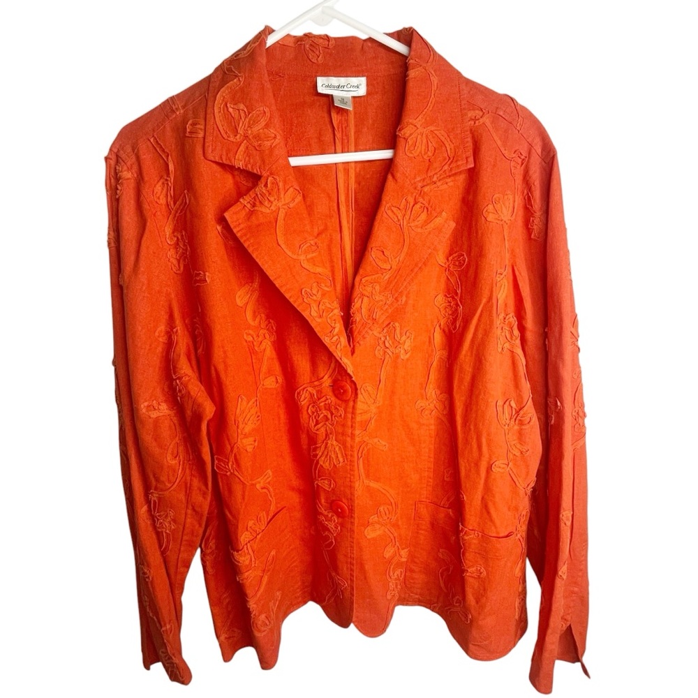 Coldwater creek jacket Orange Jacket 1X